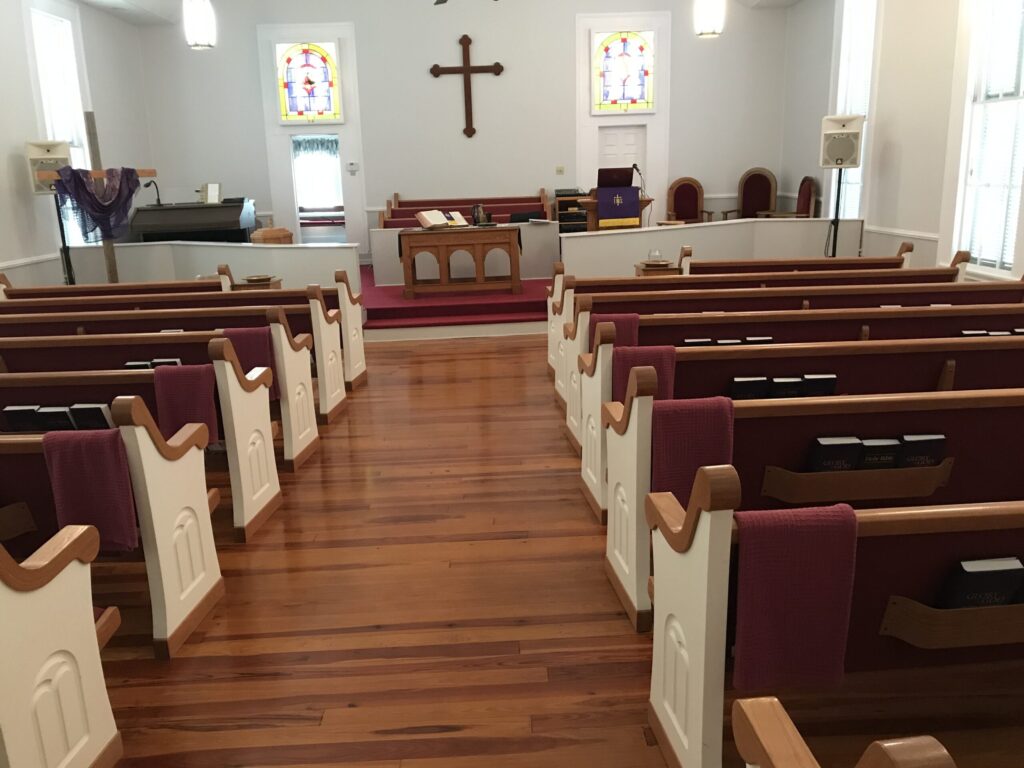 Inside of church